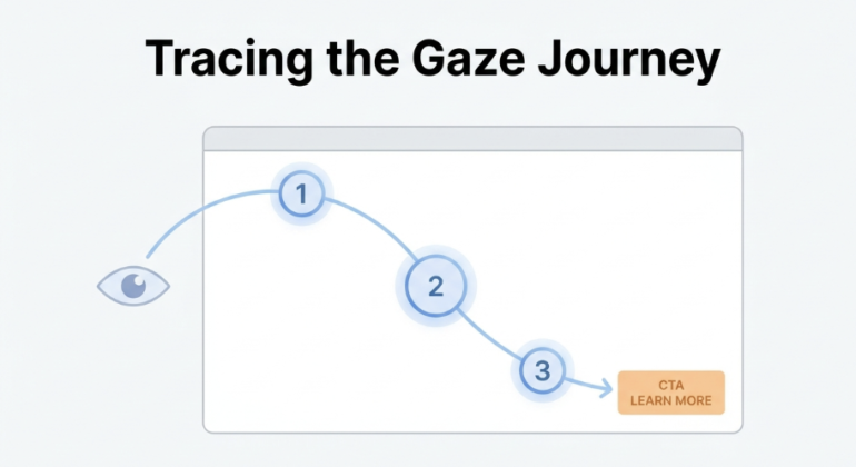 Gaze Plot Analysis for Ad Creatives: How to Trace the Viewer’s Journey